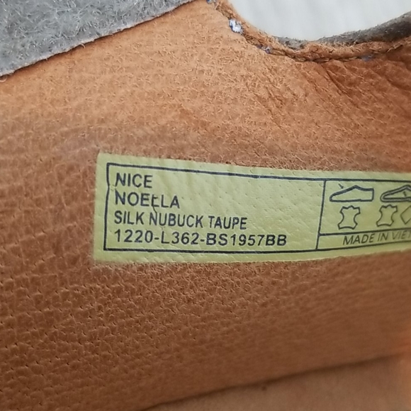 BUSSOLA 6.5 Taupe Wedge Noella Sandals - Picture 8 of 13